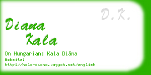 diana kala business card